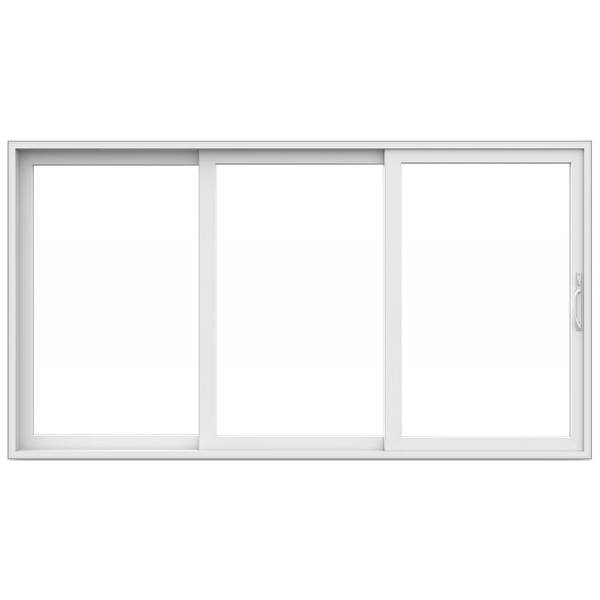 V4500 Multi-Slide 141 in. x 80 in. Left-Hand Low-E White Vinyl 3-Panel Prehung Patio Door