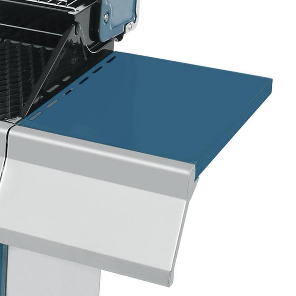 6-Burner Propane Gas Grill in Blue with Sear Burner and Side Burner