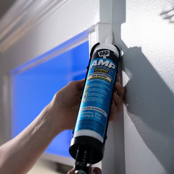AMP Advanced Modified 9 oz. Crystal Clear Polymer All Weather Window, Door and Siding Sealant (12-Pack)