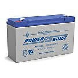 Power-Sonic PS-640 6V/4.5AH Sealed Lead Acid Battery-F1 Terminal - PS-640