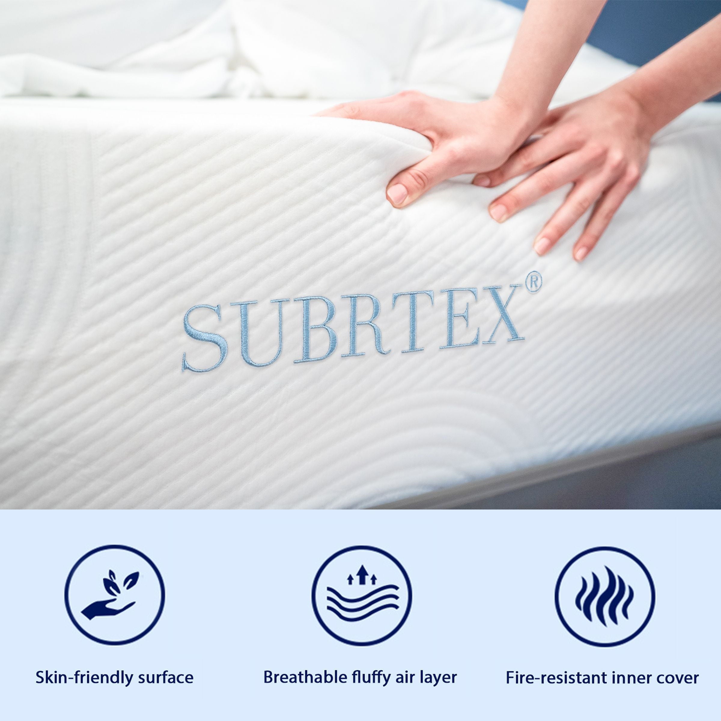 Cooling Gel Memory Foam Mattress for Home, RVs, Campers (8 inch, Queen)