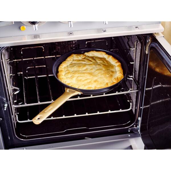 5-Piece Hard Anodized Ceramic Nonstick Cookware Set with Lids in Black