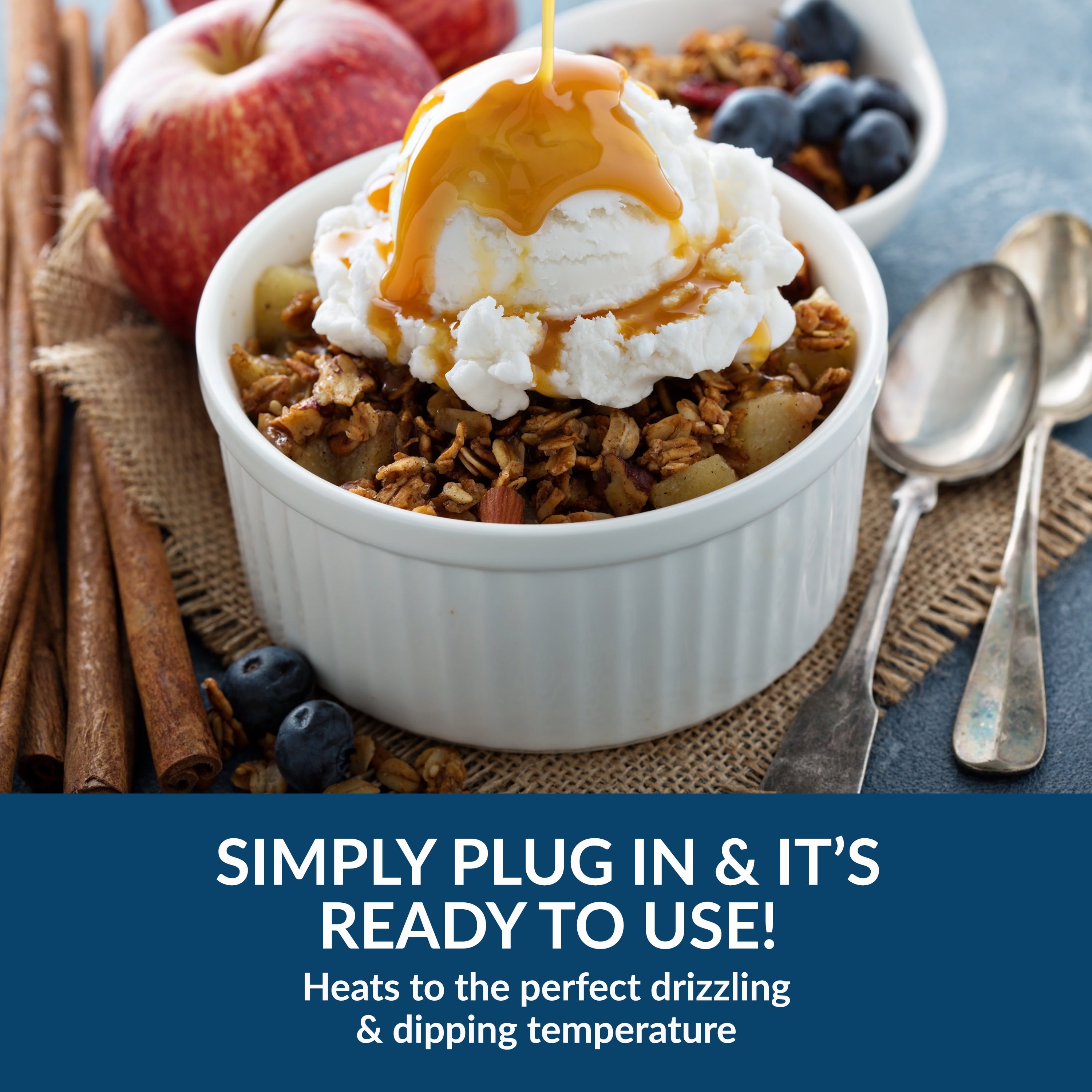 MyMini Dipping Pot Food Warmer, Red (5.9