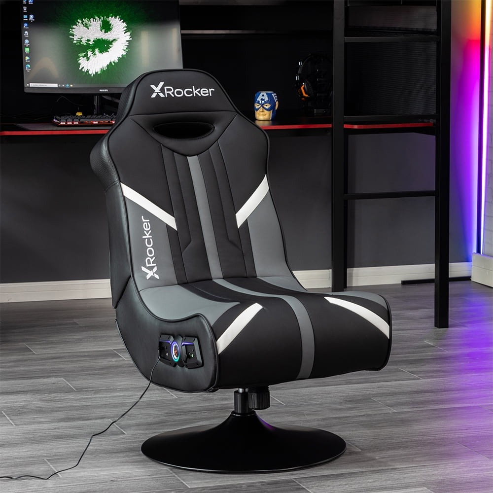 X Rocker Nebula Pedestal Gaming Chair Black 2.1 Bluetooth Audio