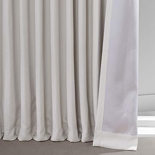 HPD Half Price Drapes BOCH-LN-DW-P Extra Wide Linen Room Darkening Curtain (1