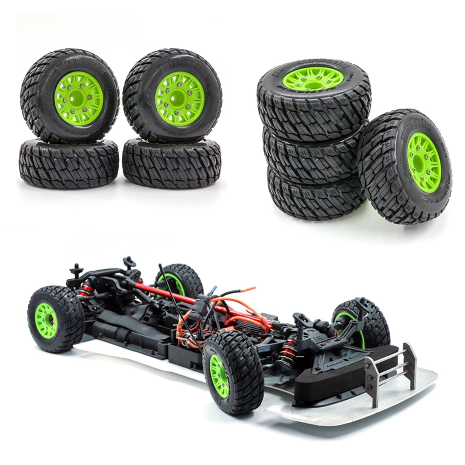 RC Car Tires 4pcs Replacements for 12MM 14MM 17MM ARRMA HSP Tamiya HPI Off-road Vehicle Short Truck