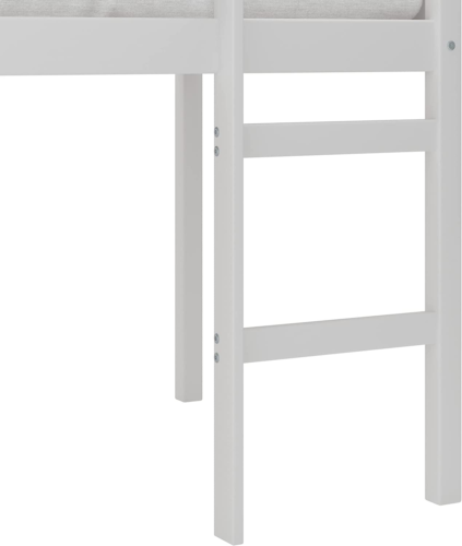 Alexis Twin Loft Bed with Ladder, White