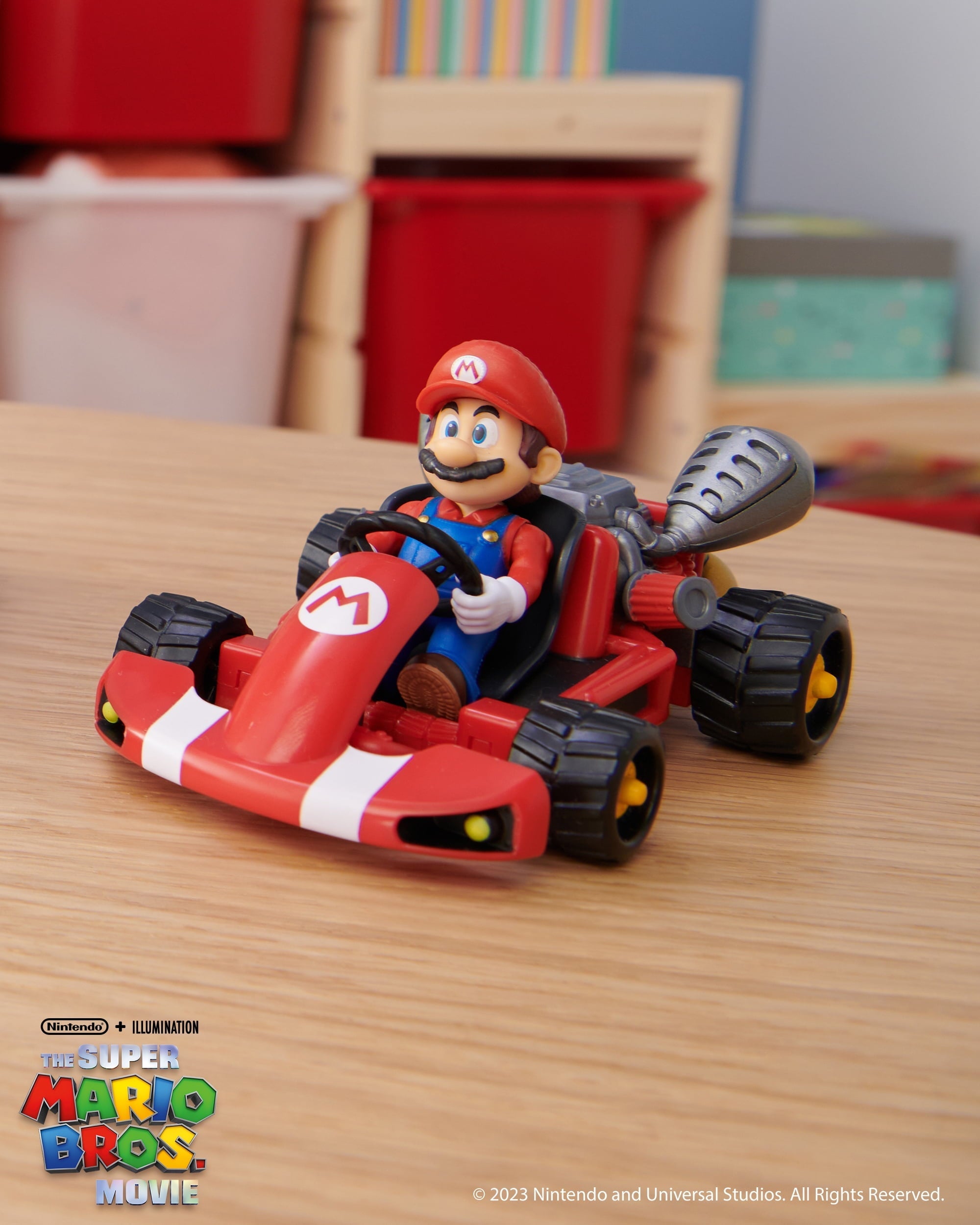The Super Mario Bros. Movie 2.5 inch Mario Action Figure with Pull Back Racer