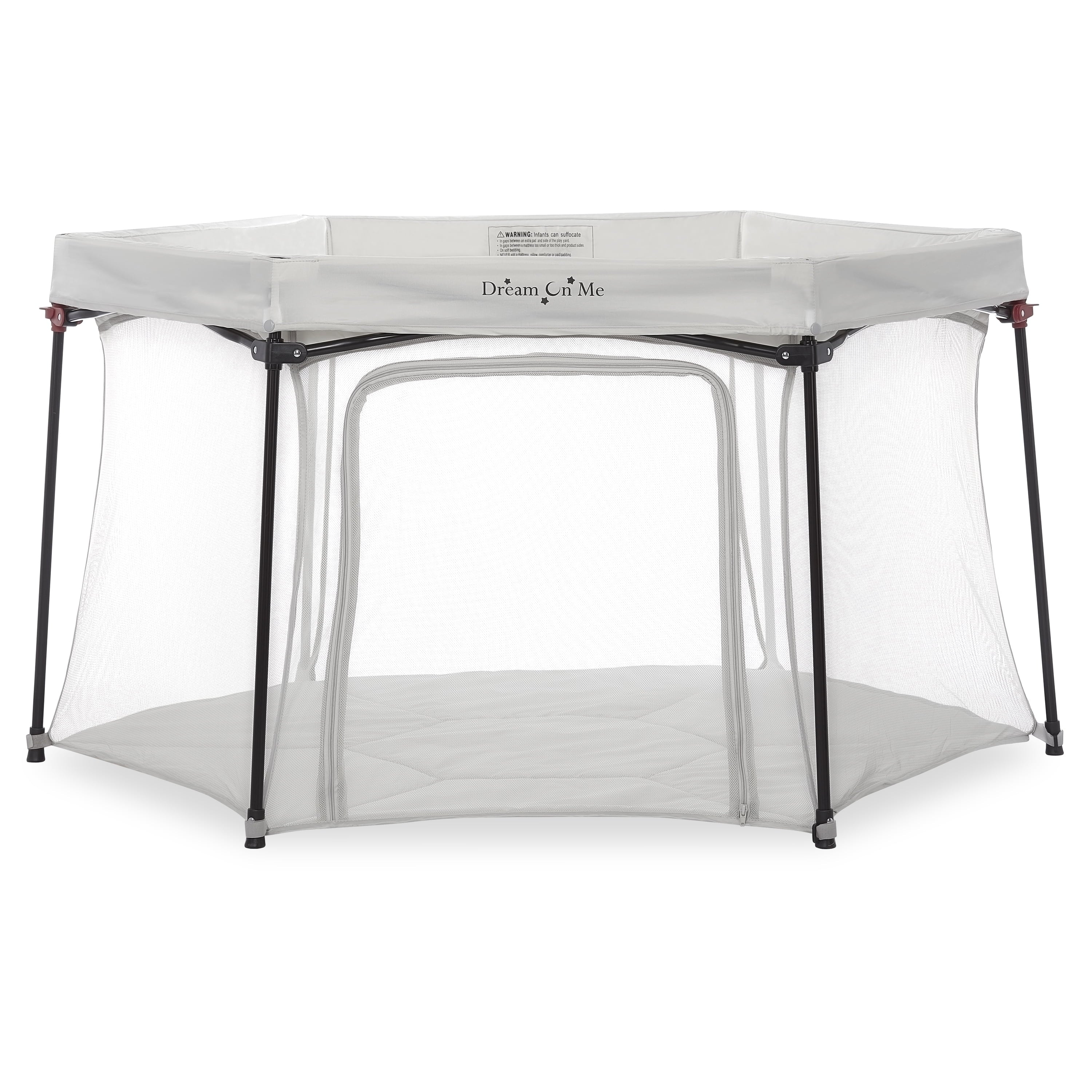 Dream on Me Onyx Playpen, Gray, Unisex