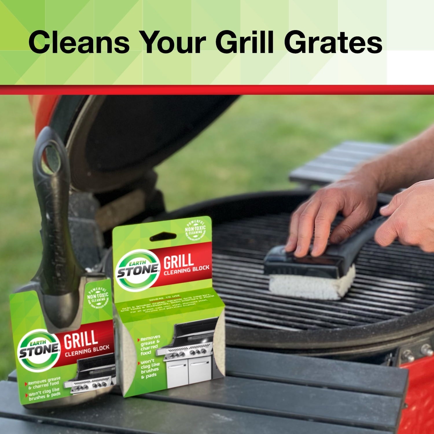 EarthStone® Grill Cleaning Block with EZ-Grip Handle