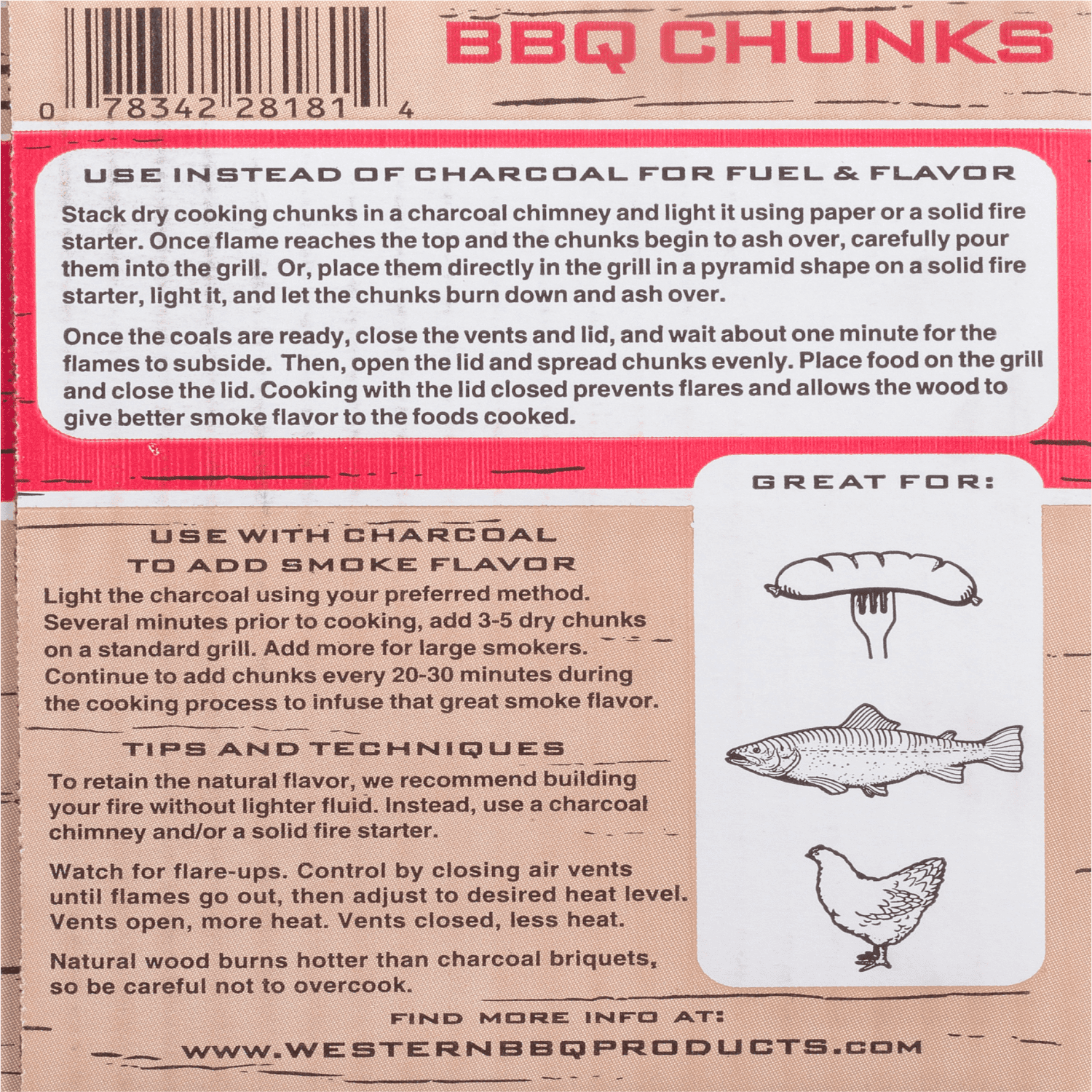 Western 500 CU in Cherry Smoking Wood Chunk Box