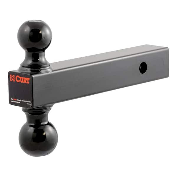 Multi-Ball Trailer Hitch Ball Mount Draw Bar (2 in. Solid Shank, 2 in. & 2-5/16 in. Black Balls)