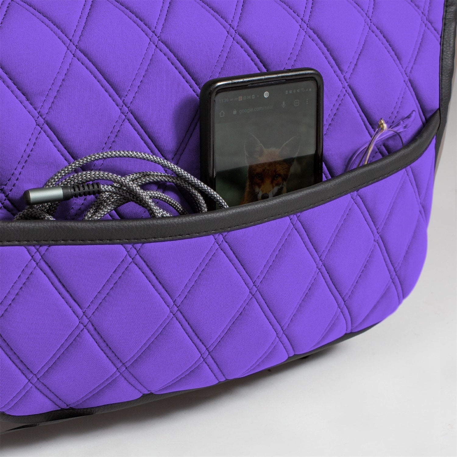 FH Group AFFH1016PURPLE  Universal Purple Neosupreme Car Cushion Seat Covers with Air Freshener