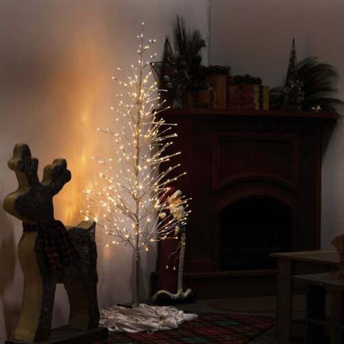 Alpine 65 In. Silver Foil Specialty Christmas Tree CRD152SL-CC Alpine