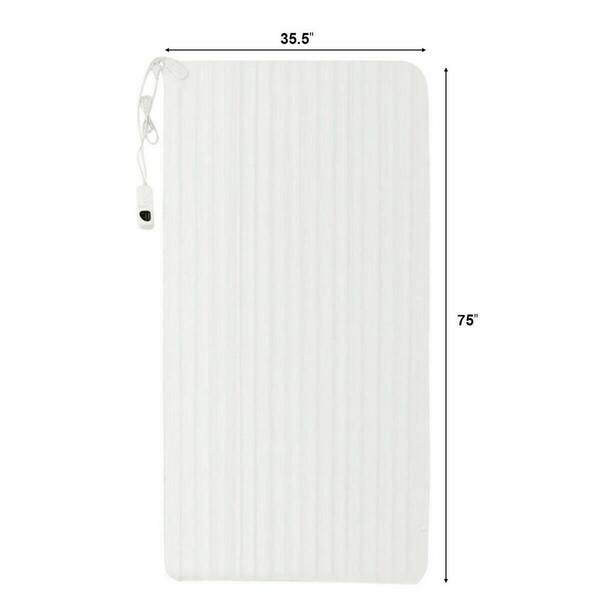 Twin Size Electric Blanket Heated Mattress Pad Blanket w/5 Temperature Modes and Timer