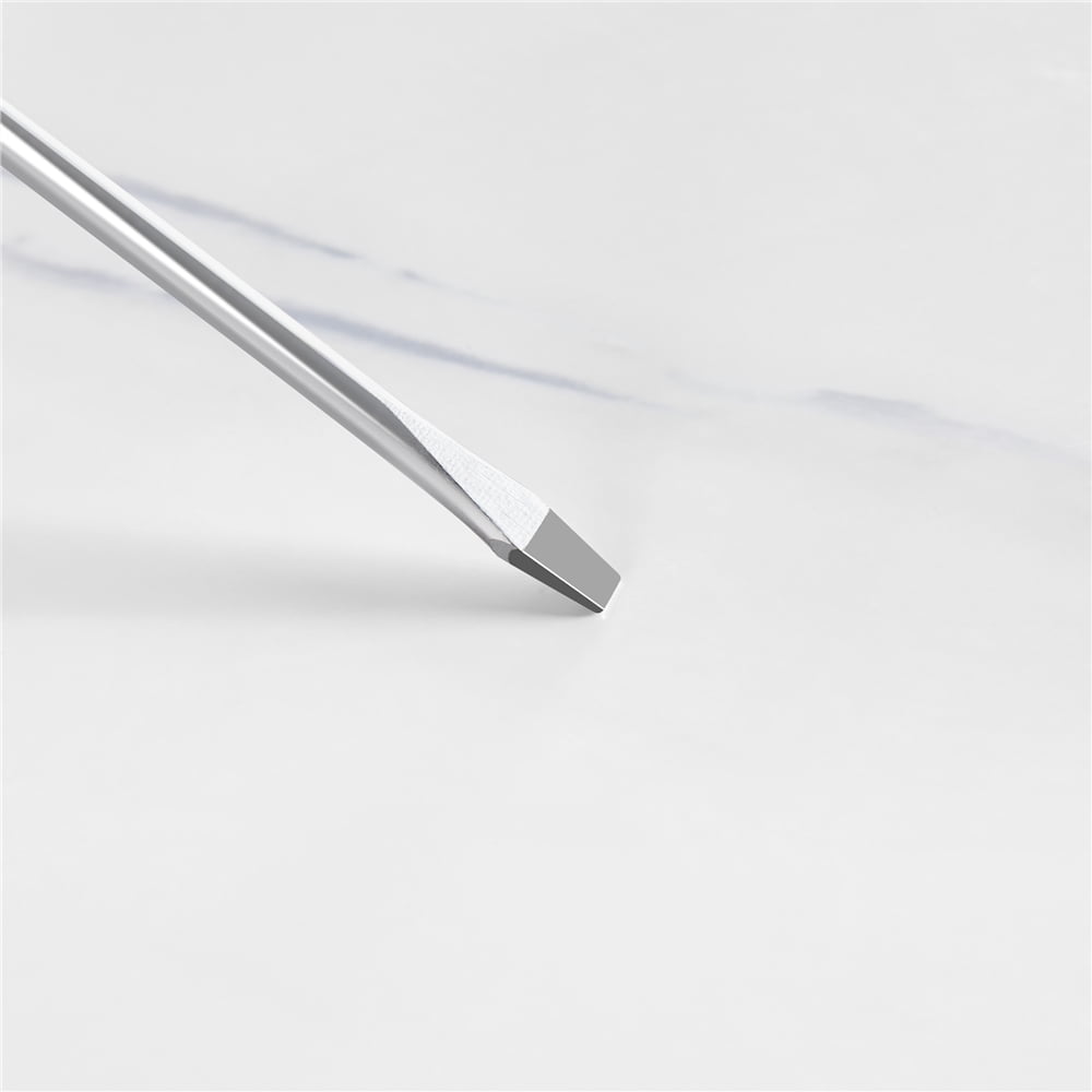 Easyfashion X-Based Faux Marble Side Table, White/Gold