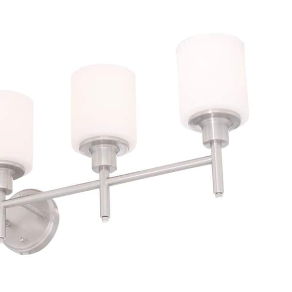 Aubrey 5-Light Satin Nickel Vanity Light