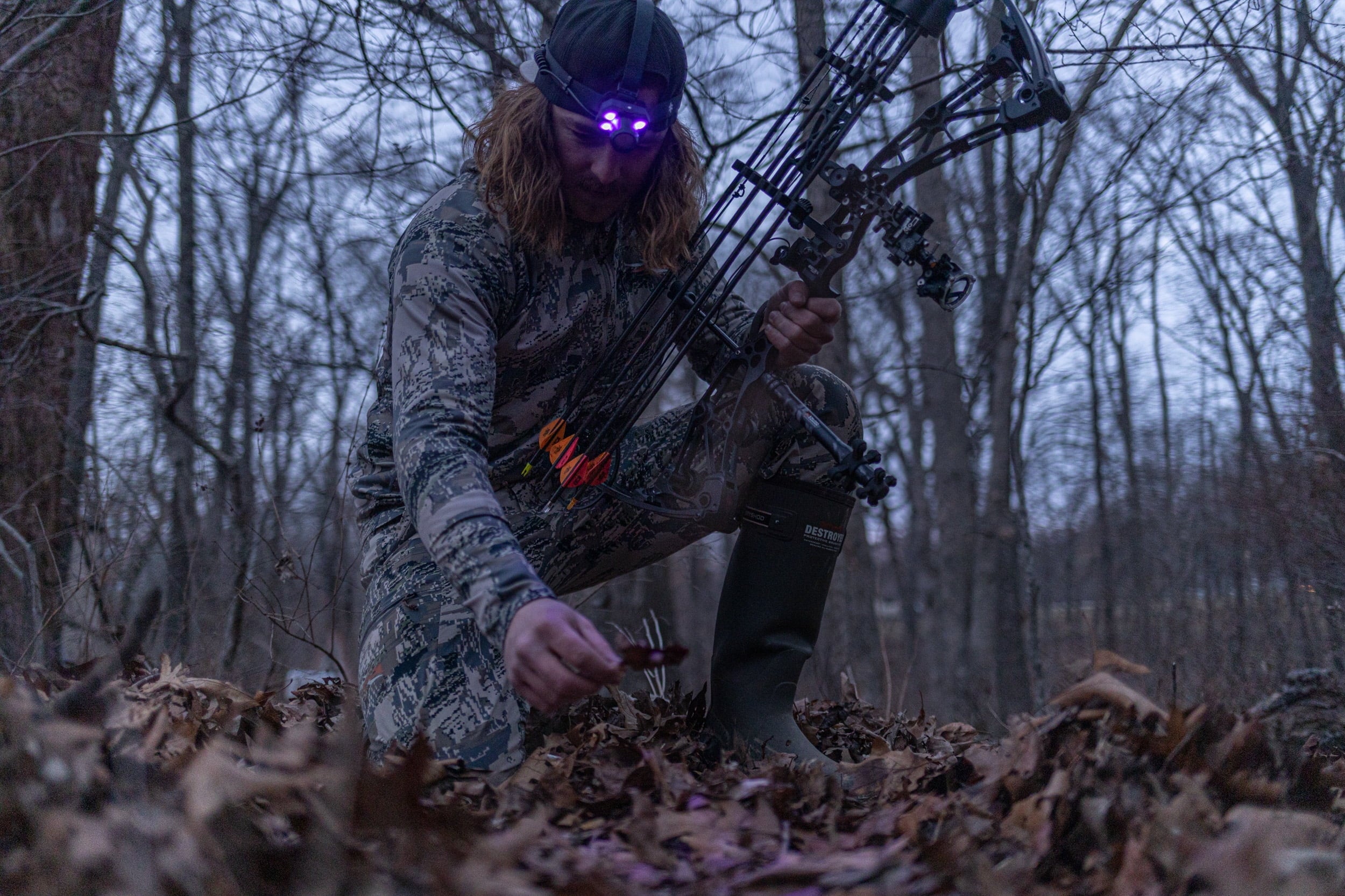 Swiss Tech Rechargeable 500 Lumens LED Headlamp, IPX4 Weatherproof, UV Blood Tracker