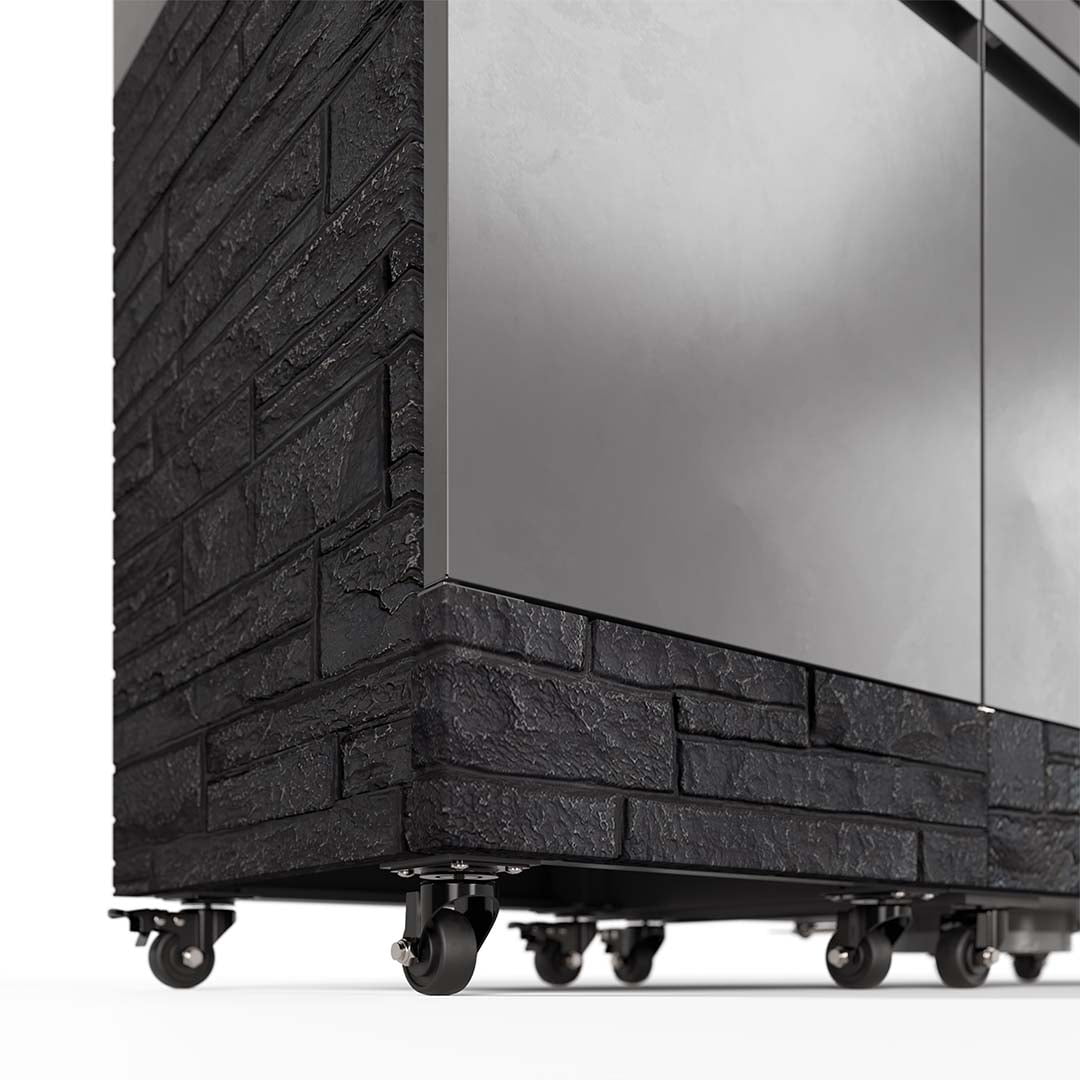 TYTUS 4-Burner Fresno Series Gunmetal Gray + Graphite Stone Island Grill