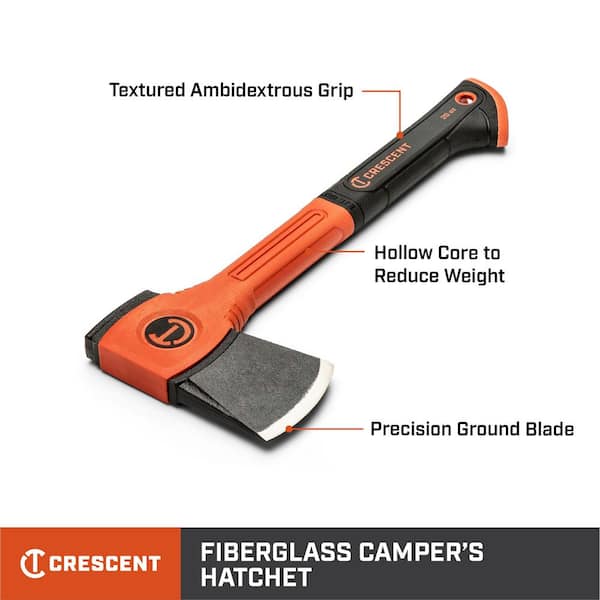 14 in. Fiberglass Handled Camper's Hatchet, 20 oz., with Sheath