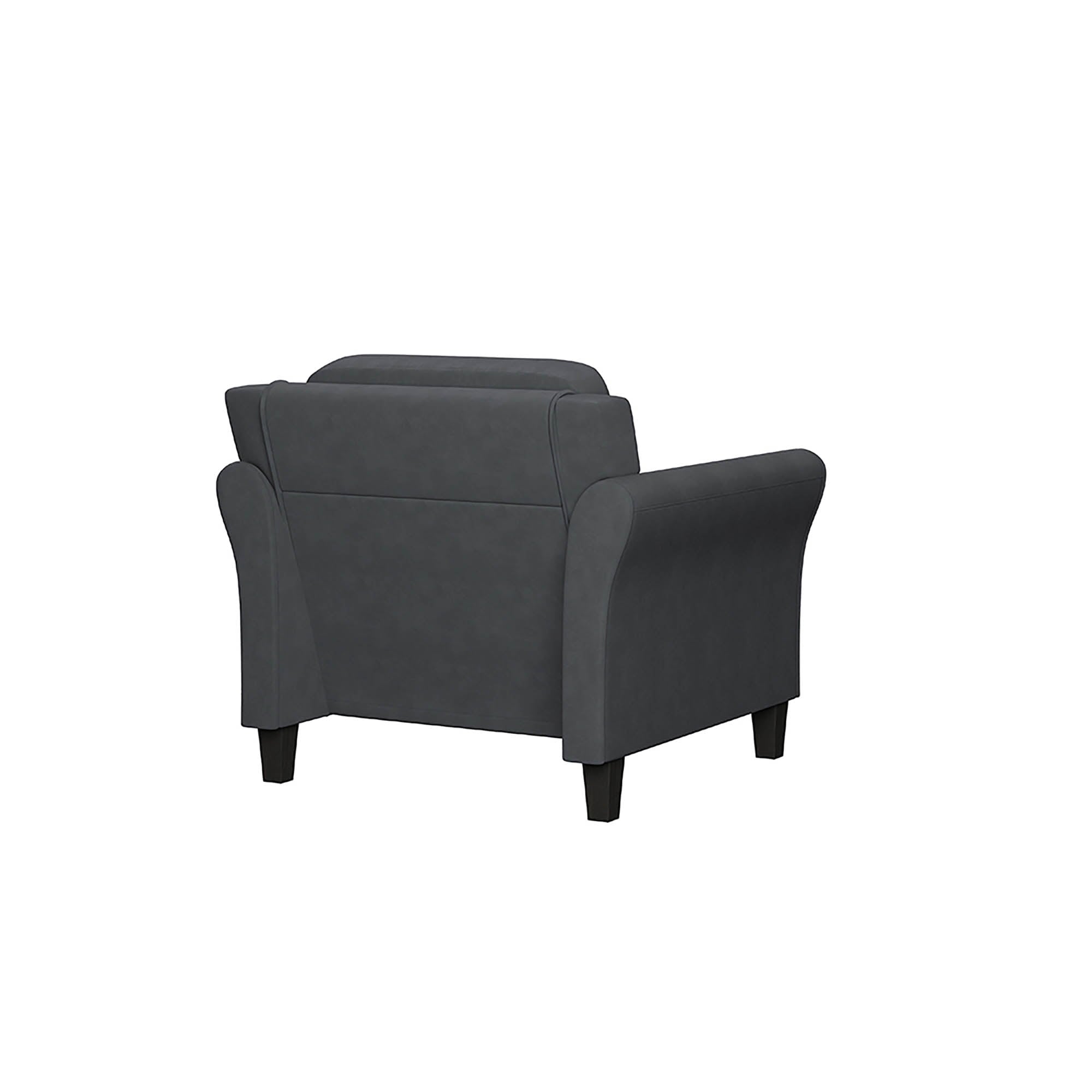 Lifestyle Solutions Taryn Club Chair, Dark Gray Fabric