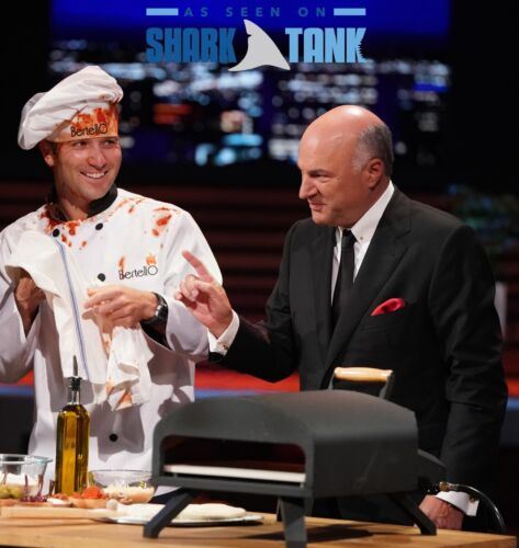 Bertello Outdoor Pizza Oven Black + Pizza Peel Combo. Outdoor Wood Fired Pizz...