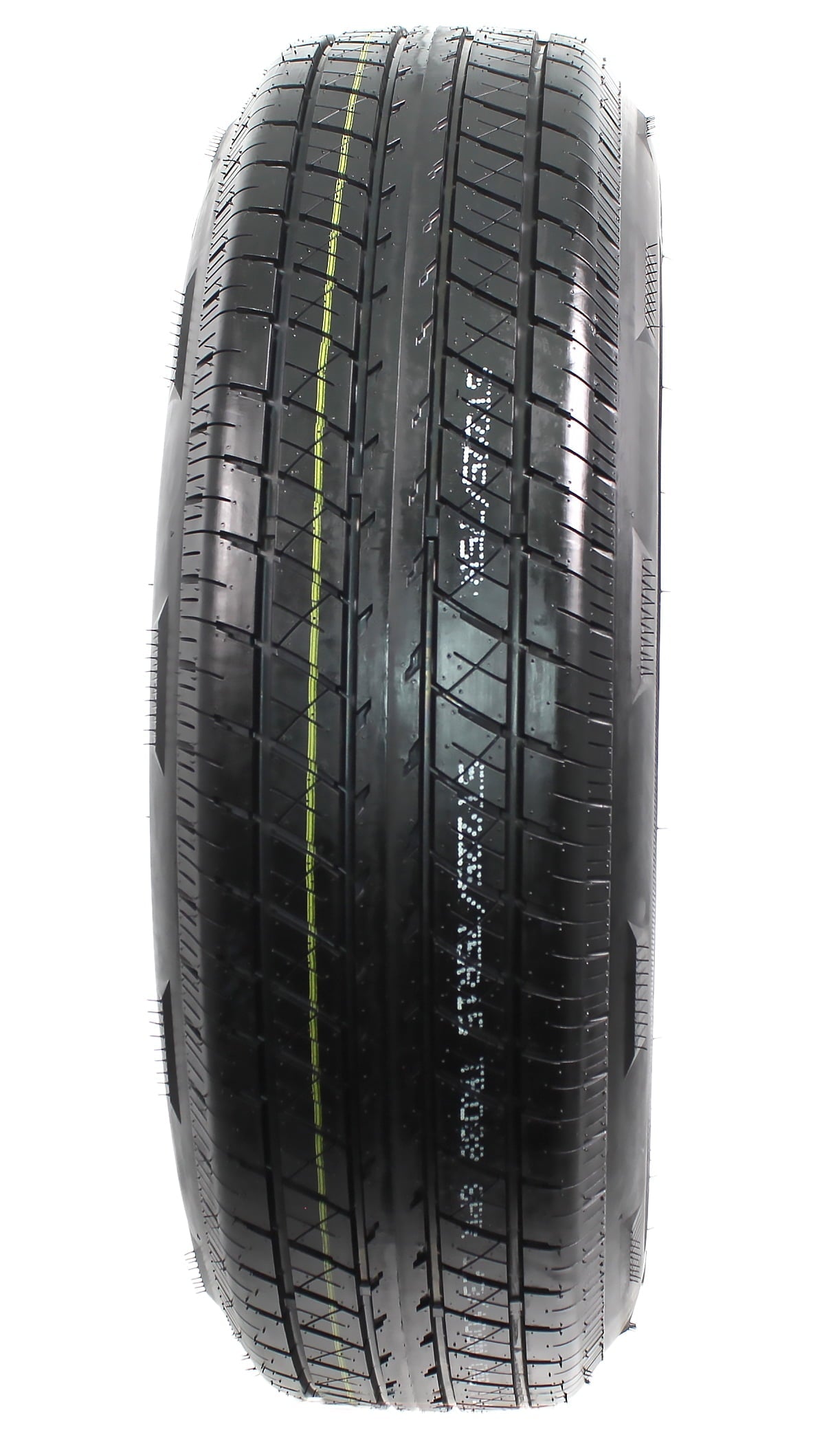 2-Pack Radial Trailer Tire On Rim ST225/75R15 15 in. LRD 6 Lug White Spoke Wheel