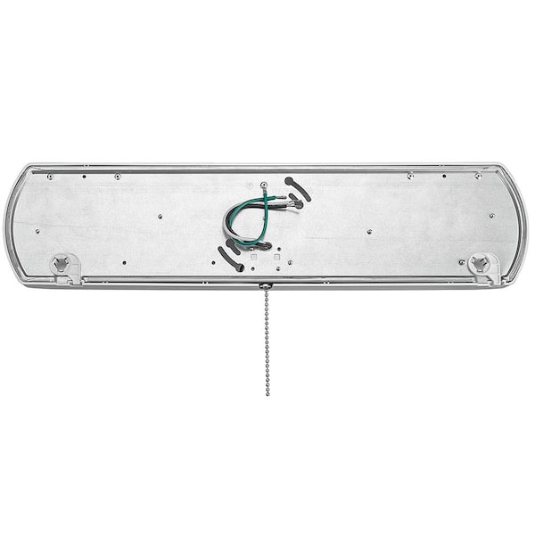 18 in. LED Flush Mount Closet Light with Pull Chain 1200 Lumens 4000K Bright White 16-Watt ENERGY STAR
