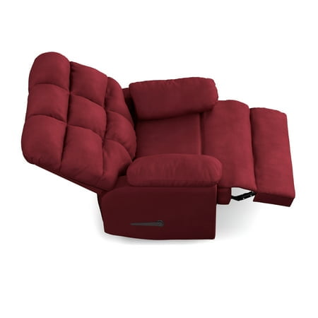 Mainstays Crimson Red Microfiber Recliner