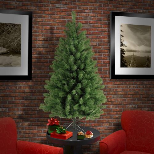 Artificial  Christmas Tree, Green, North Valley Spruce, Includes Stand, 4 Feet