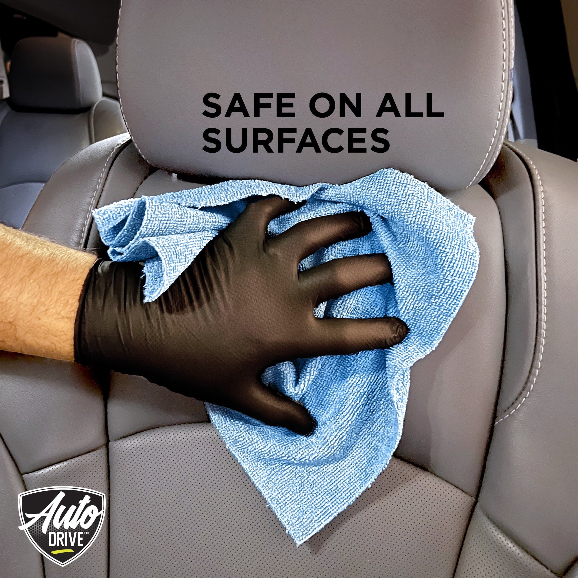 Auto Drive Tear Away Multi-Purpose Microfiber Towels on a Roll, Cleaning 75 Pack