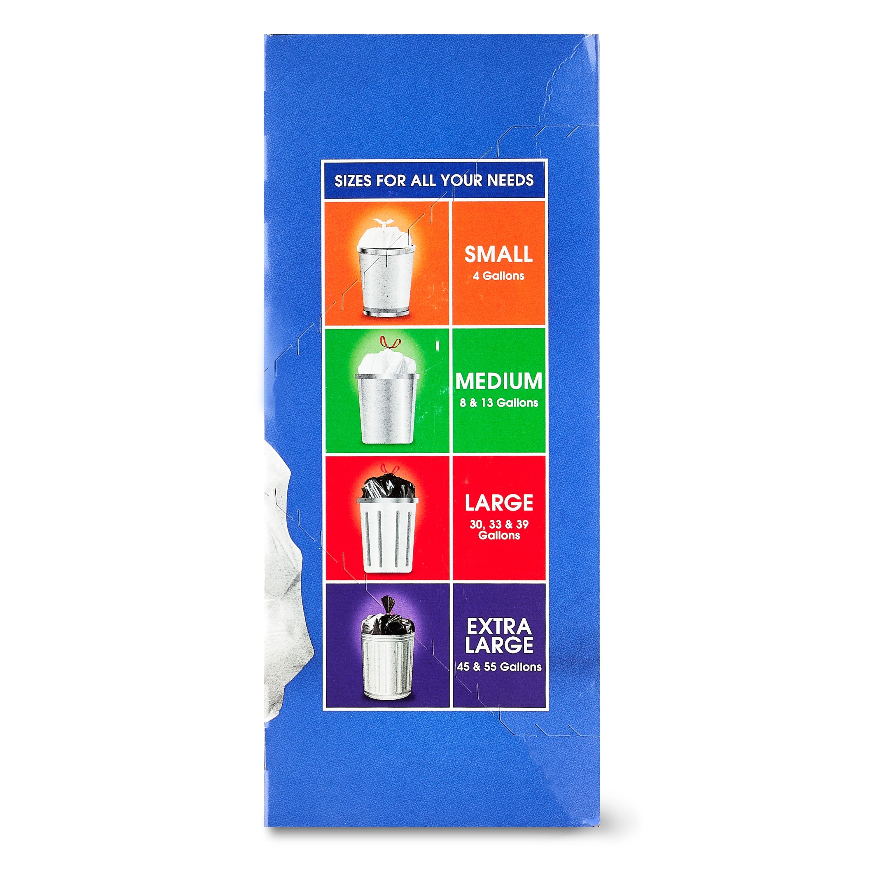Great Value Sustainable Strong Flex 13-Gallon Drawstring Tall Kitchen Trash Bags, 40 Bags