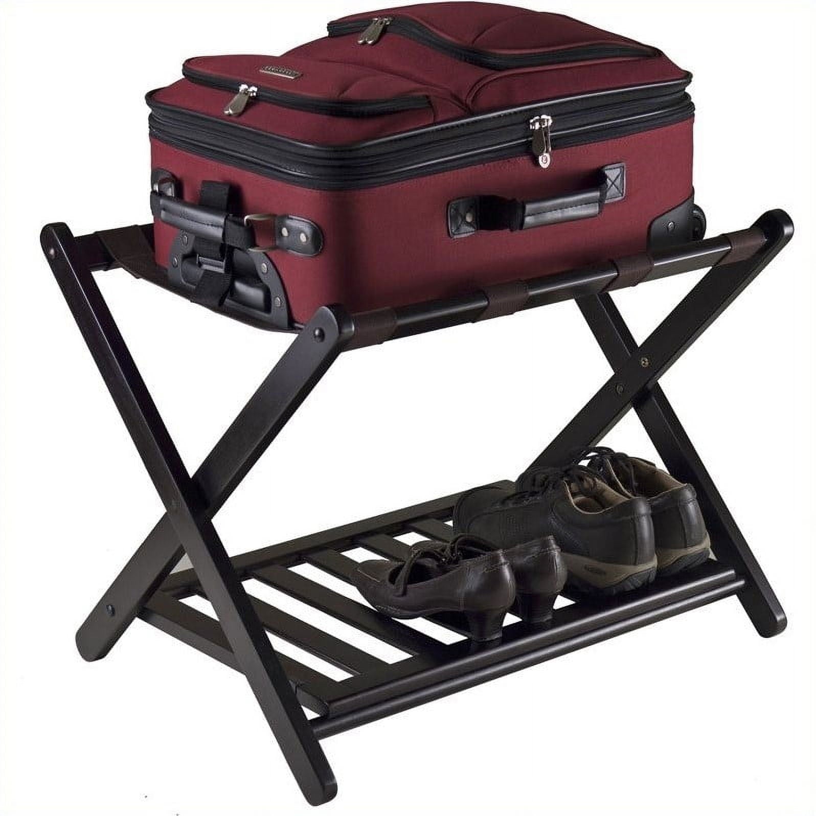 Winsome Wood Reese Luggage Rack with Shelf