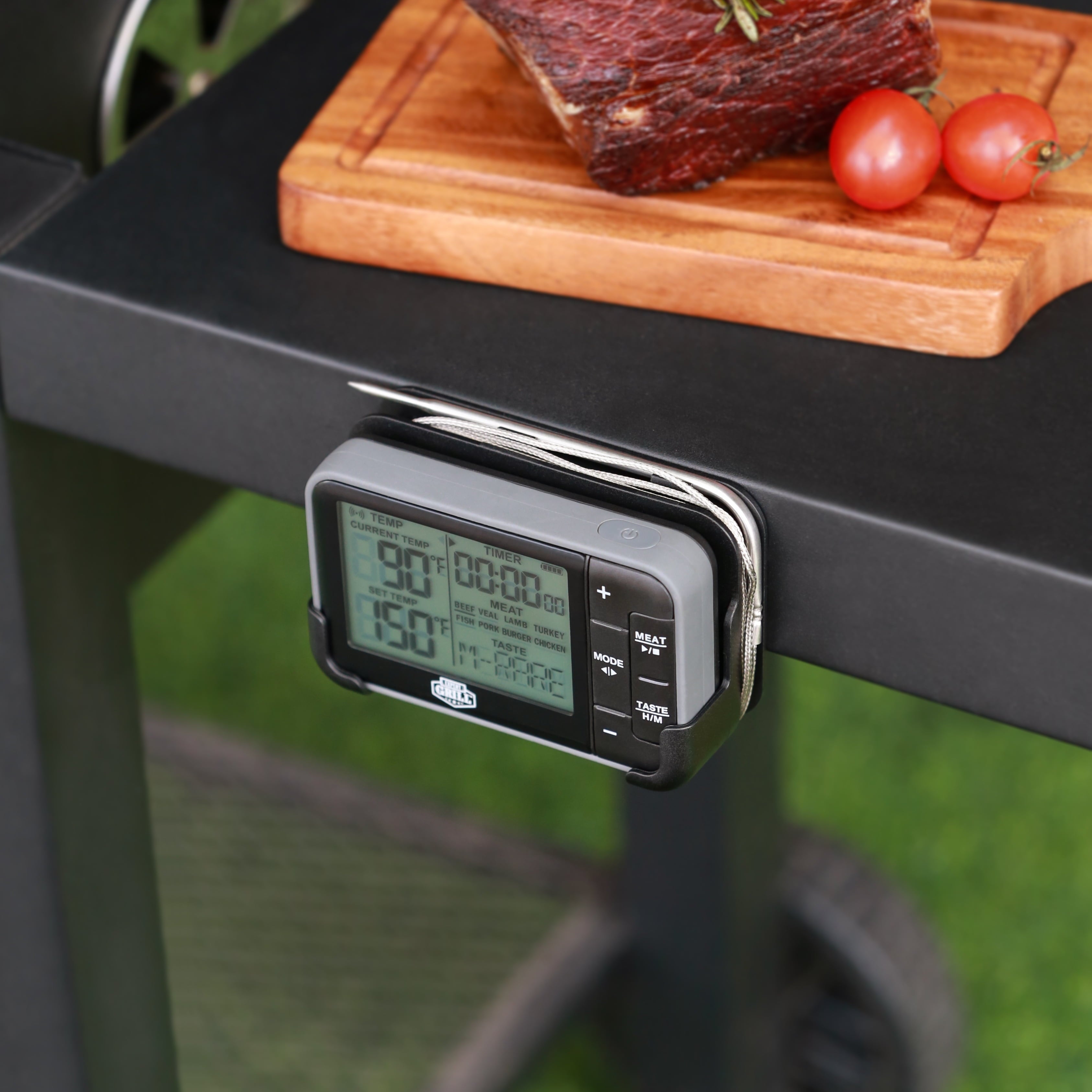 Expert Grill Wireless Digital BBQ Grilling Thermometer, Black and Gray