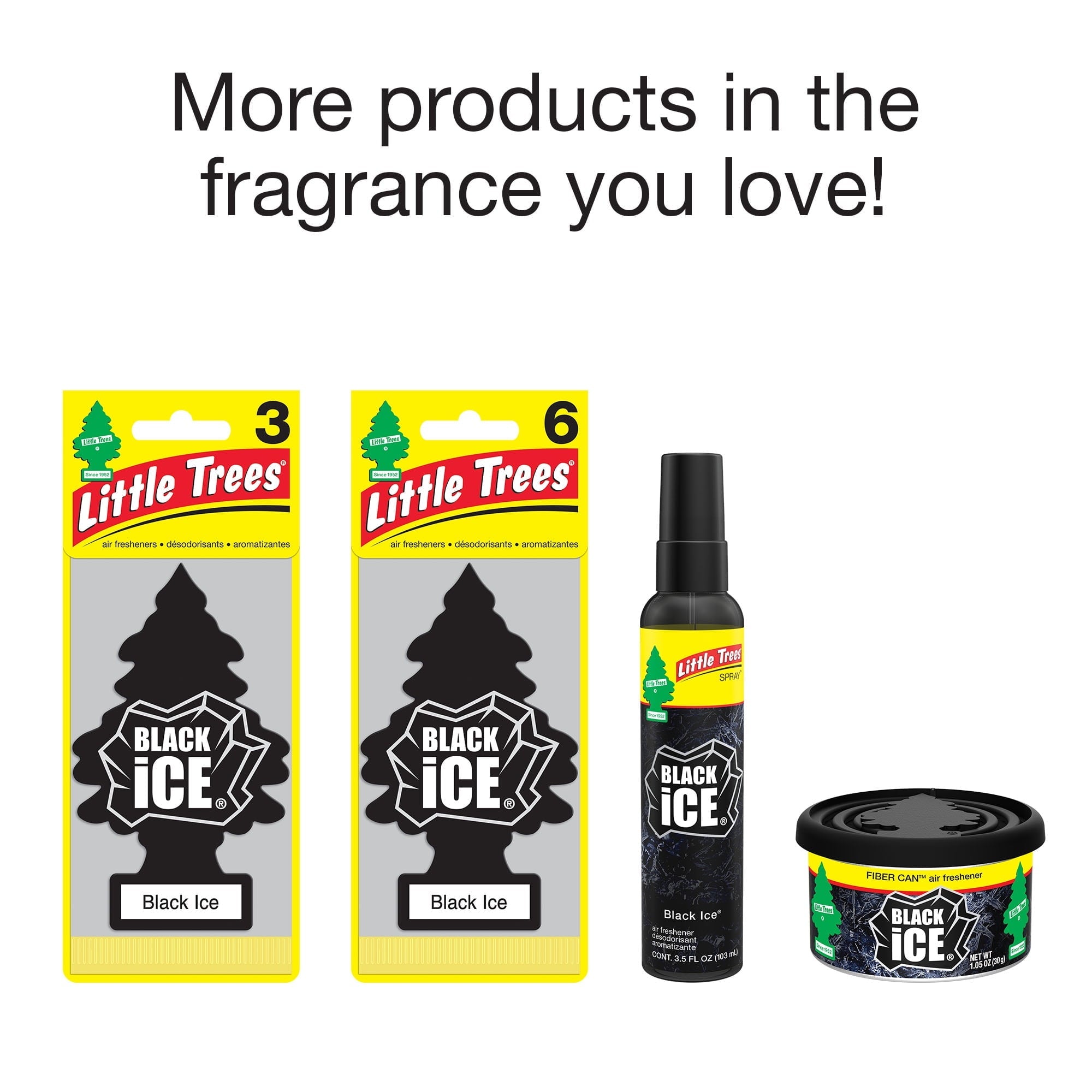 Little Trees Air Freshener Vent Wrap Black Ice 4-Pack