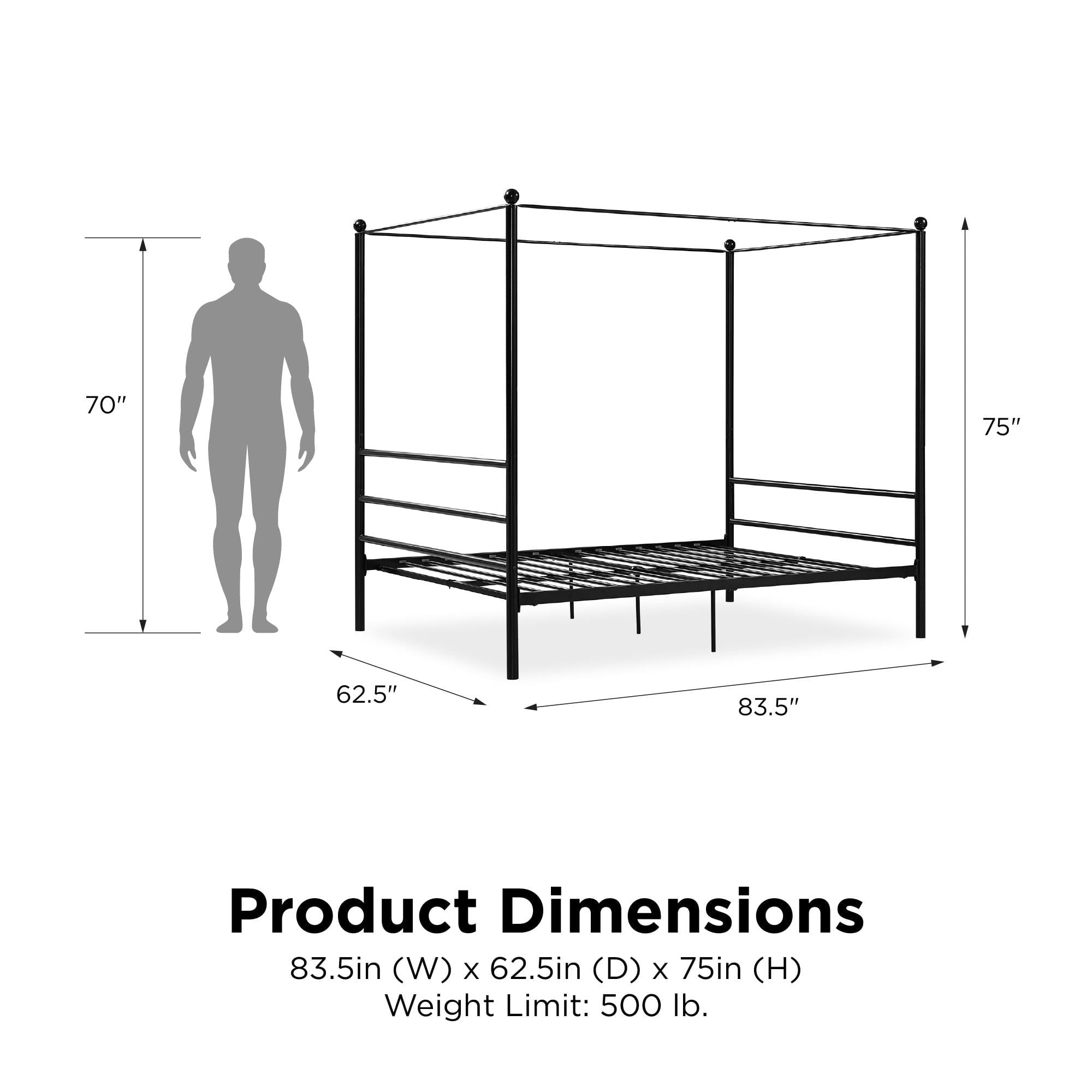Mainstays Metal Canopy Bed