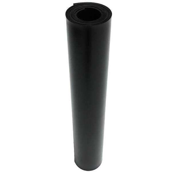 EPDM 1/8 in. x 36 in. x 120 in. Commercial Grade 60A Rubber Sheet - Black