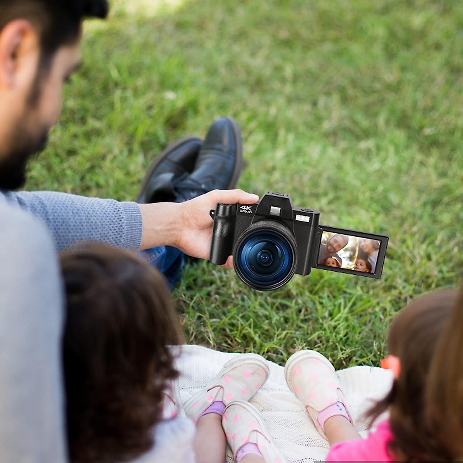 NBD Digital Camera 4K Ultra HD 48MP All-in-One Vlogging Camera with Wide Angle Lens, Digital Zoom 16x and 3