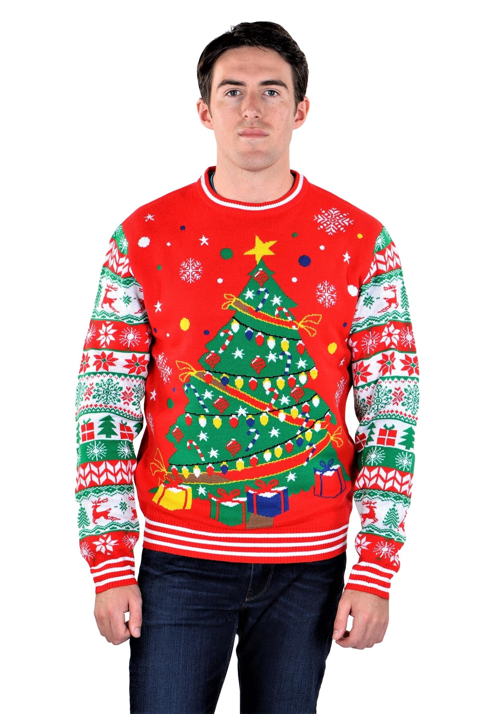 SoCal Look Women's Ugly Christmas Sweater Christmas Tree Pullover 3XL