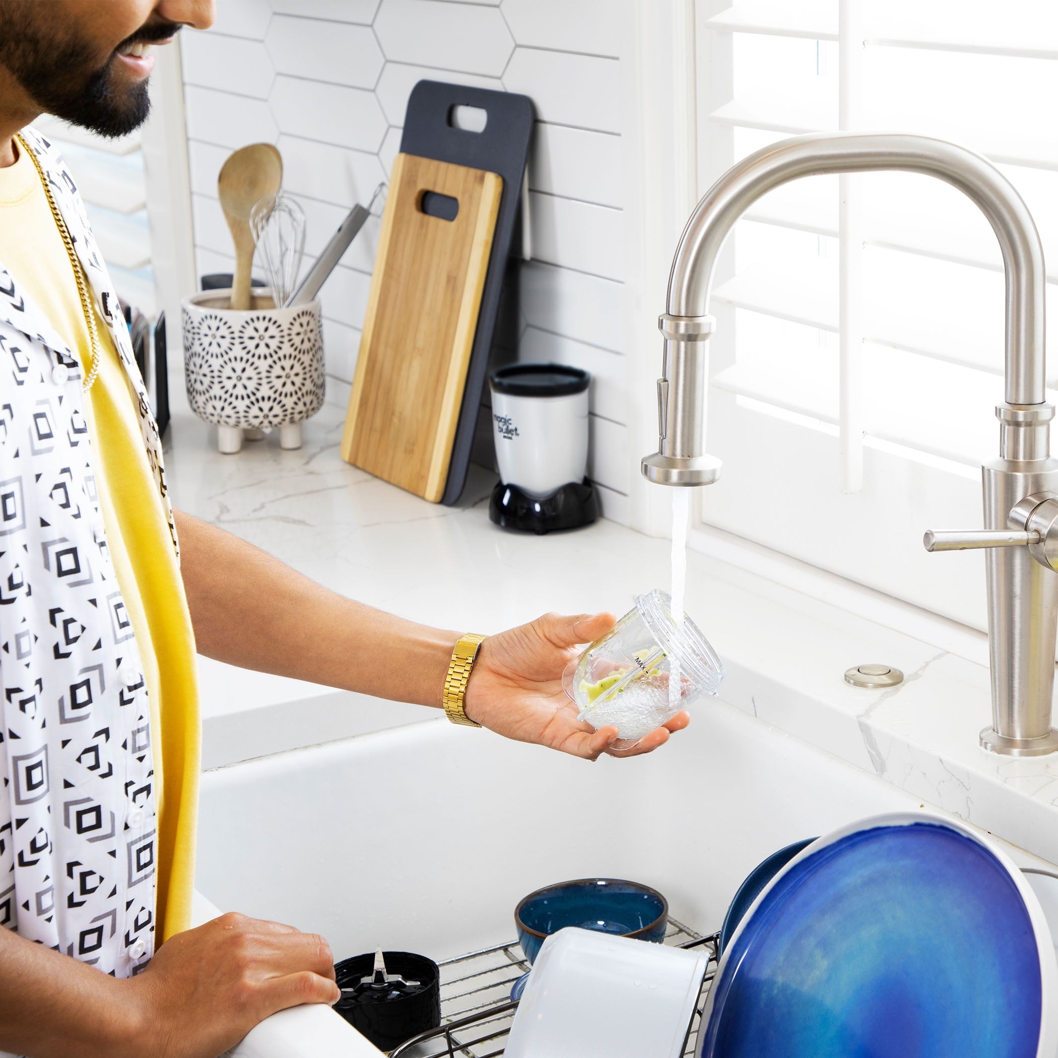 Magic Bullet® Mini 14 oz. Compact Personal Blender Silver/Black