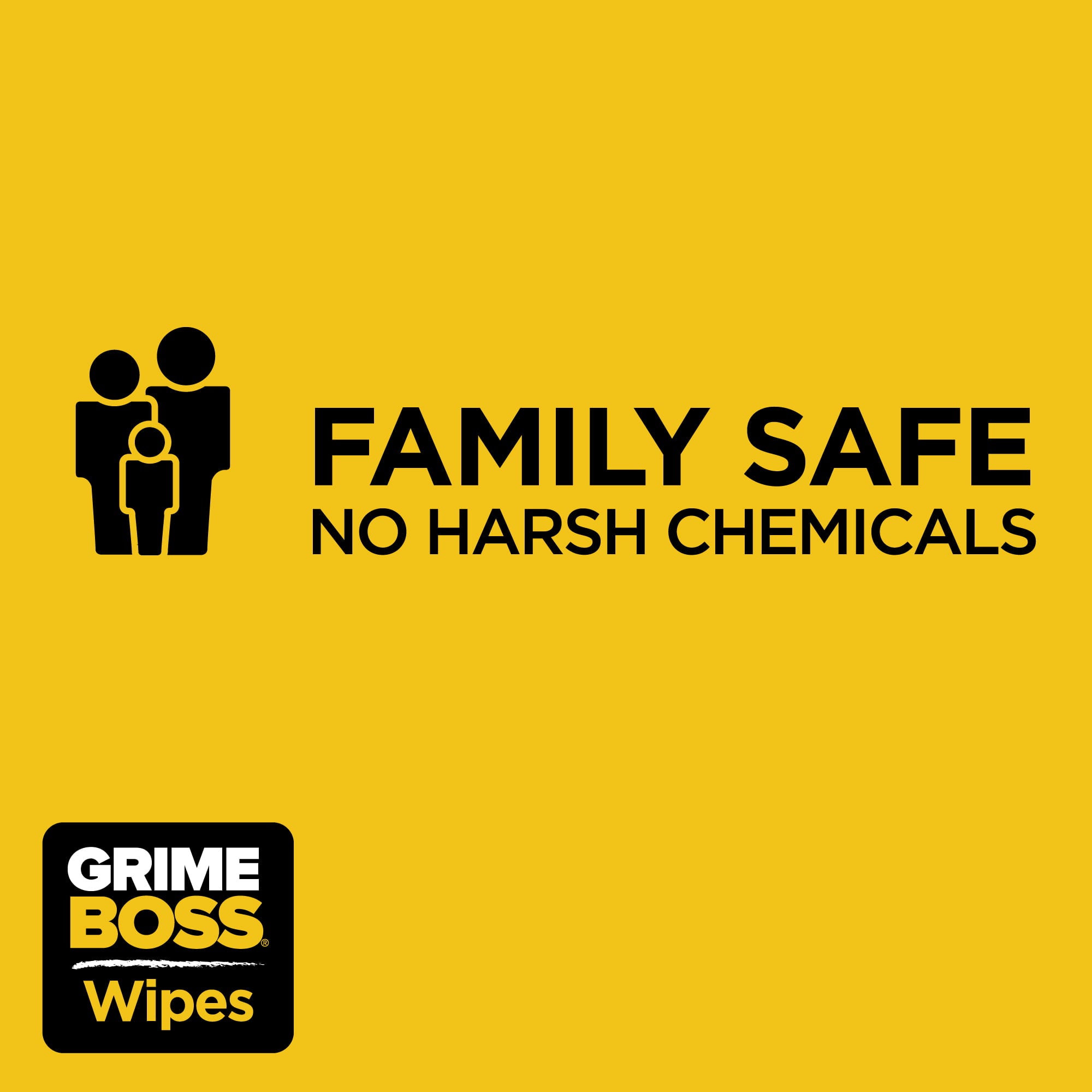 GRIME BOSS Surface & Hand Wipes, 30 CT