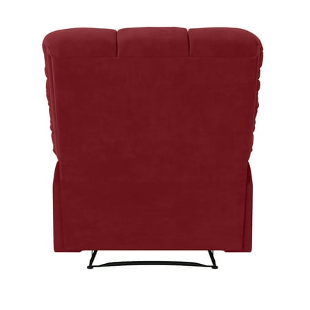 Mainstays Crimson Red Microfiber Recliner