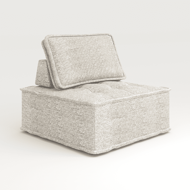 MUZZ Free Combination Sectional Sofa, Sofa Couch with Modern Fabric and Soft Cotton, Modular Armless Sectional Sofa Couch for Living Room, Bedroom (Dark Grey, 1PC)