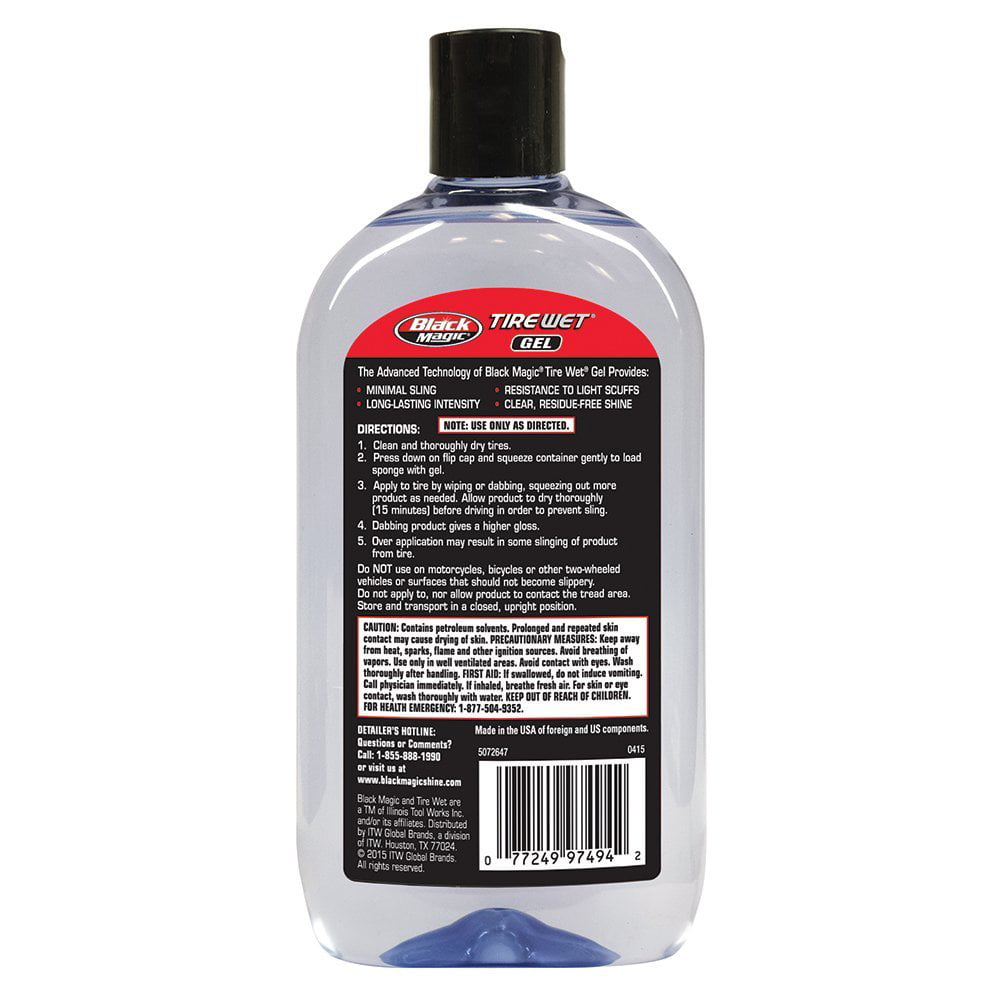 Black Magic Tire Wet Gel, 16 oz. Tire Shine - 5072647W