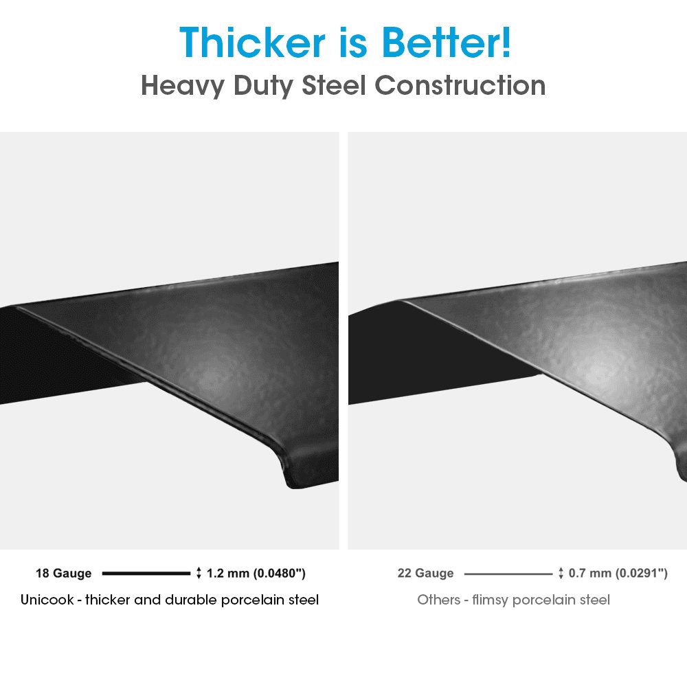 Unicook Heavy Duty Grill Burner Cover, Adjustable Gas Grill Heat Plate, Grill Replacement Part, Extends from 11.75