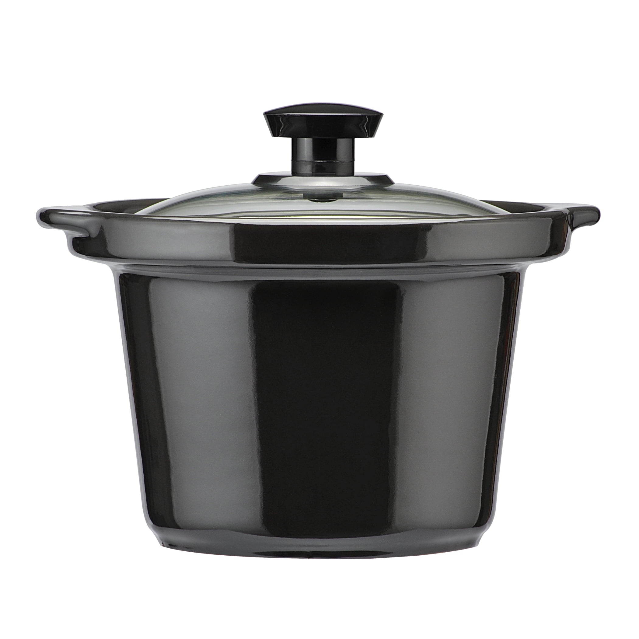 Mainstays 2 QT Slow Cooker, Matte Black Finish, Removeable Stoneware Pot, MODEL MS54100112165B