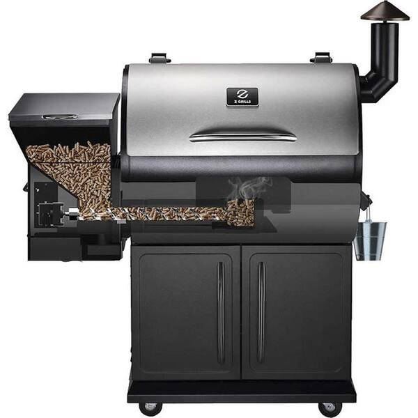 694 sq. in. Pellet Grill and Smoker, Stainless Steel