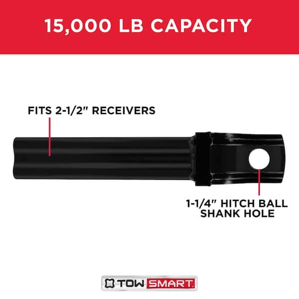 Class V, 15,000 lb., 3 in. Drop x 1-1/2 in. Rise x 1-1/4 in. Shank, X-Mount Trailer Hitch Ball Mount