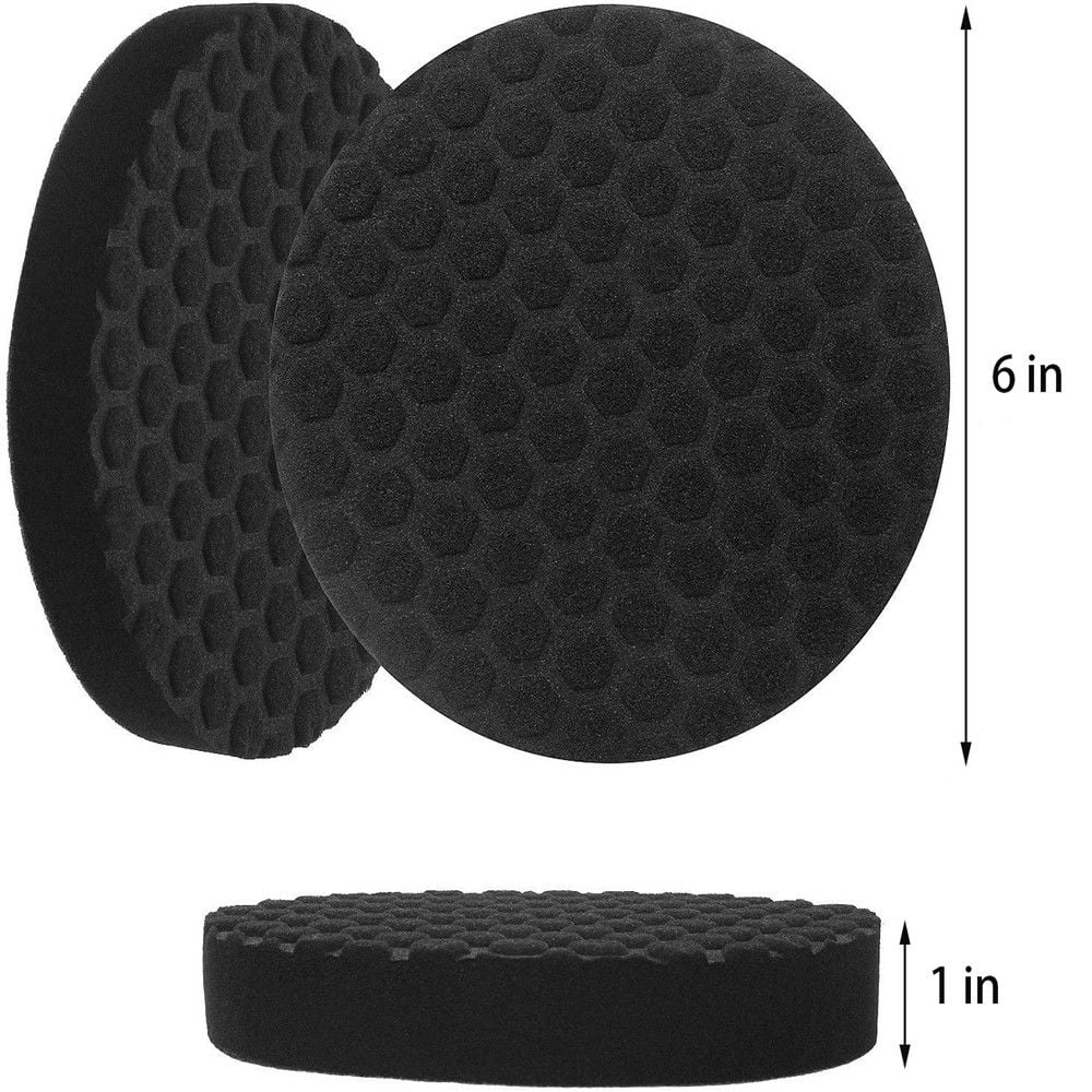 5Pcs 6 Inch Backing Plate Compound Buffing Sponge Pads Polishing Pads Kit
