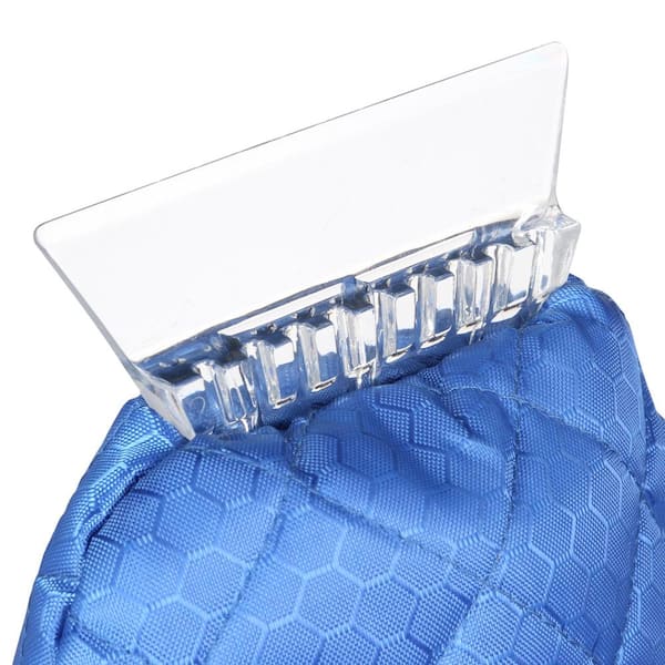 Mitt with Ice Scraper in Blue